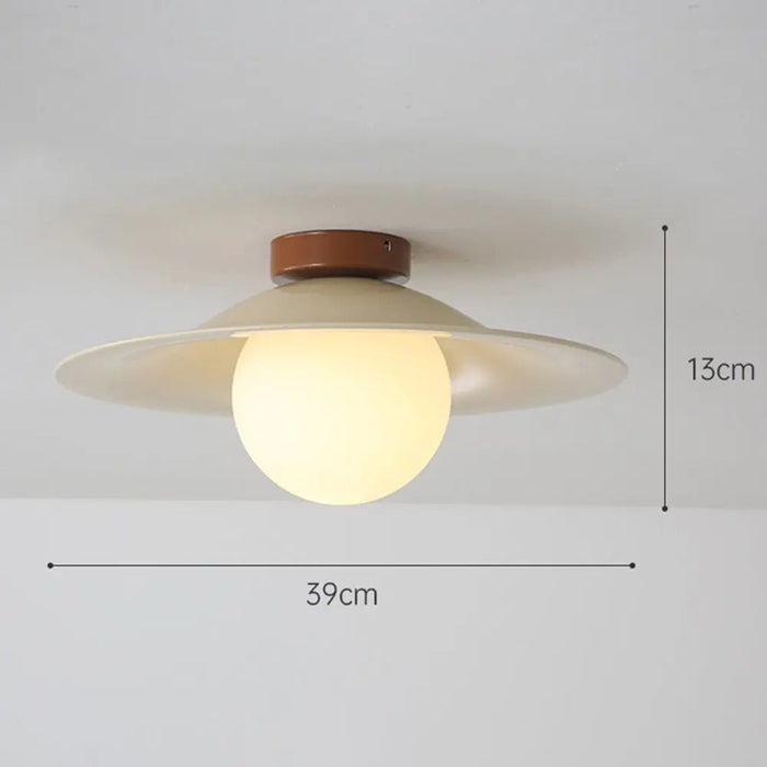 Cream Retro Iron Aisle Ceiling Lamp - Simprolos