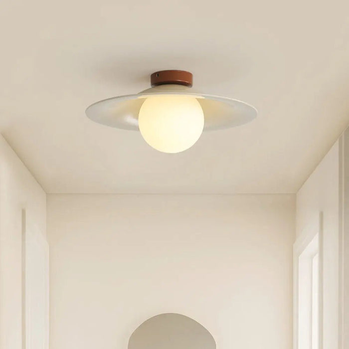 Cream Retro Iron Aisle Ceiling Lamp - Simprolos