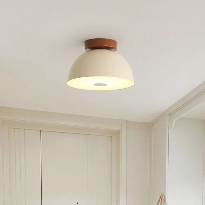 Cream Retro Iron Aisle Ceiling Lamp - Simprolos