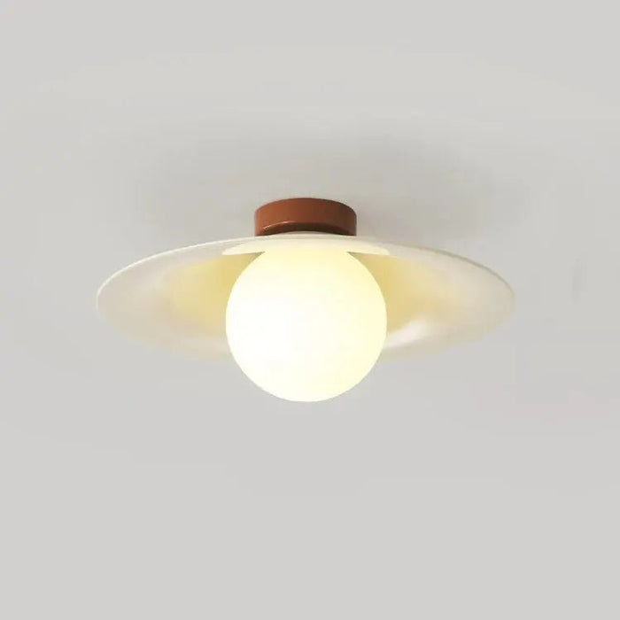 Cream Retro Iron Aisle Ceiling Lamp - Simprolos