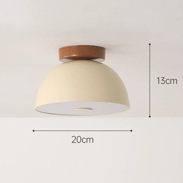 Cream Retro Iron Aisle Ceiling Lamp - Simprolos