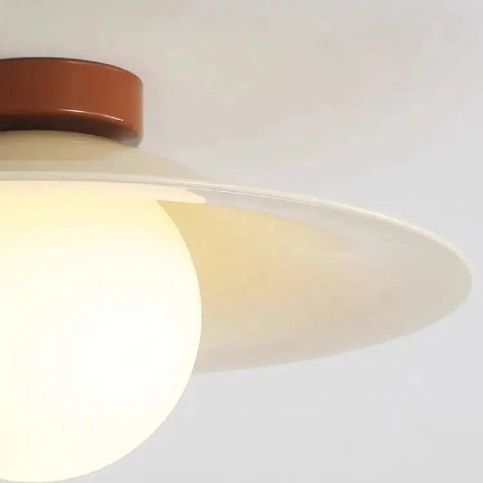 Cream Retro Iron Aisle Ceiling Lamp - Simprolos