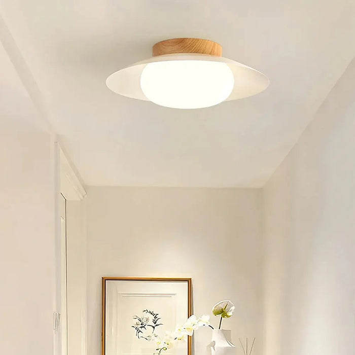 Cream Round White Ceiling Light - Simprolos