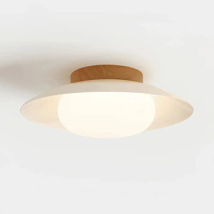 Cream Round White Ceiling Light - Simprolos