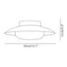 Cream Round White Ceiling Light - Simprolos