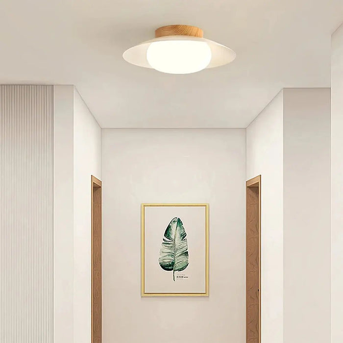 Cream Round White Ceiling Light - Simprolos