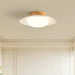 Cream Round White Ceiling Light - Simprolos