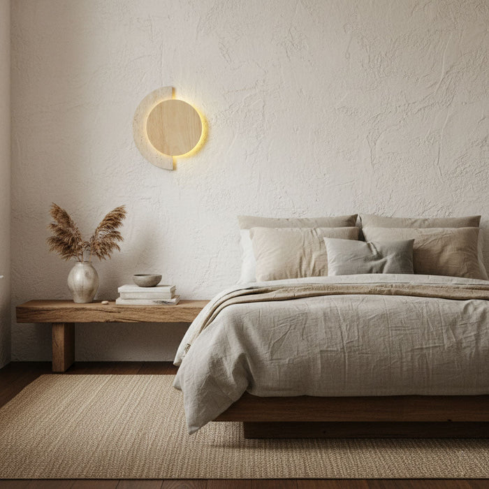 Crescent Halo Wall Sconce - Simprolos