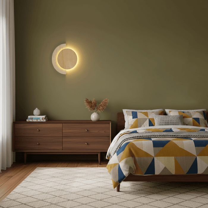Crescent Halo Wall Sconce - Simprolos