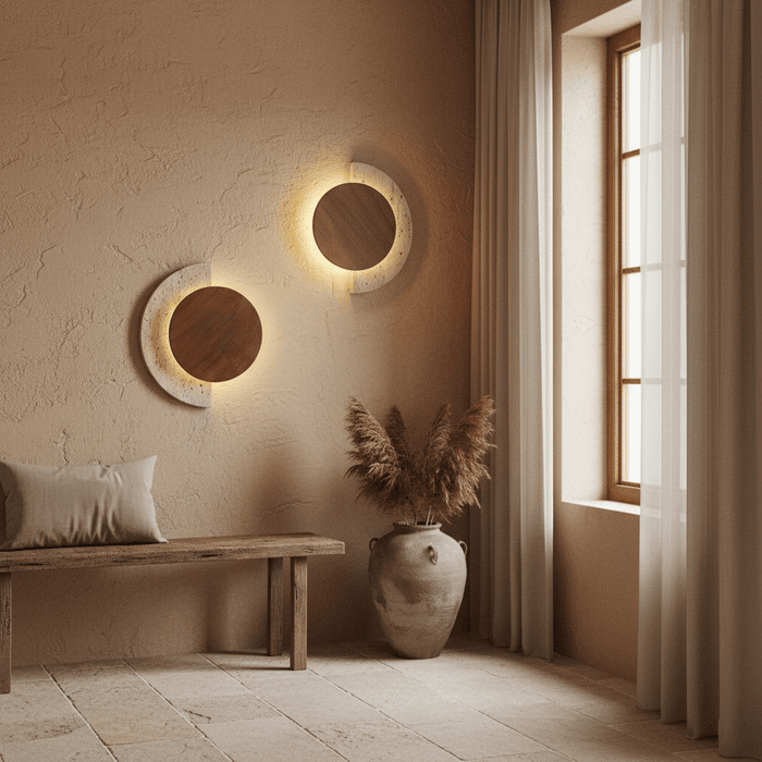 Crescent Halo Wall Sconce - Simprolos
