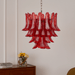 Crimson Glass Petals Chandelier - Simprolos