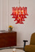 Crimson Glass Petals Chandelier - Simprolos