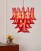 Crimson Glass Petals Chandelier - Simprolos