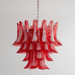 Crimson Glass Petals Chandelier - Simprolos