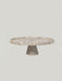 Crimson Marquina Marble Pedestal Tray - Simprolos