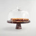 Crimson Marquina Marble Pedestal Tray - Simprolos