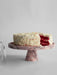 Crimson Marquina Marble Pedestal Tray - Simprolos