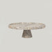 Crimson Marquina Marble Pedestal Tray - Simprolos