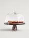 Crimson Marquina Marble Pedestal Tray - Simprolos