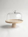 Crimson Marquina Marble Pedestal Tray - Simprolos