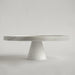 Crimson Marquina Marble Pedestal Tray - Simprolos