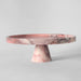 Crimson Marquina Marble Pedestal Tray - Simprolos