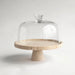 Crimson Marquina Marble Pedestal Tray - Simprolos