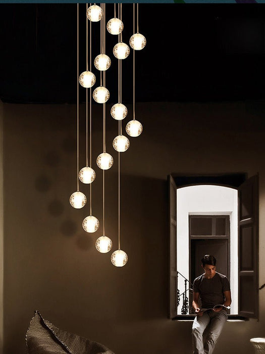 Crystal Bubbles Balls Pendant Lamp - Simprolos