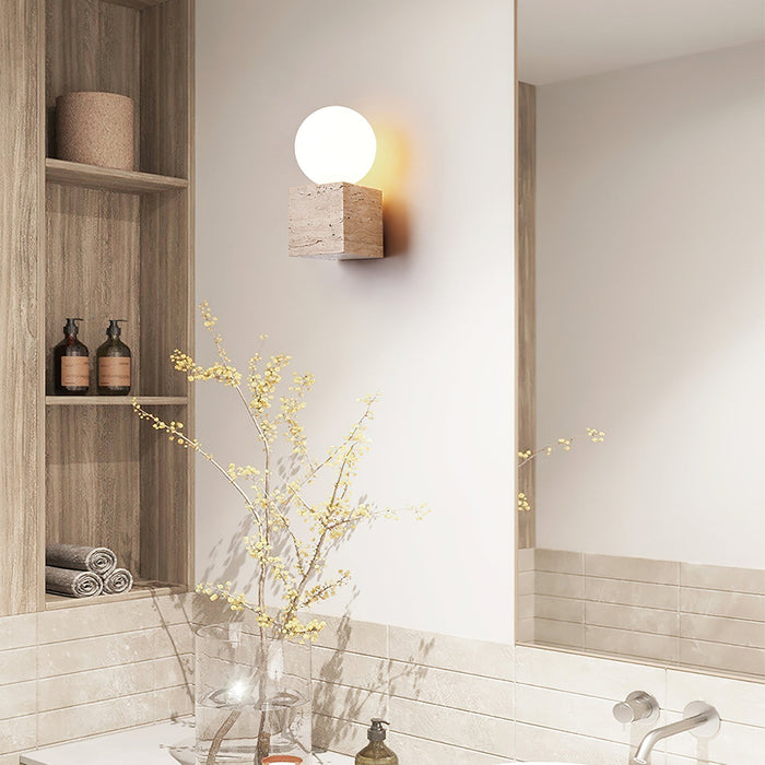 Cube Stone Wall Lamp - Simprolos