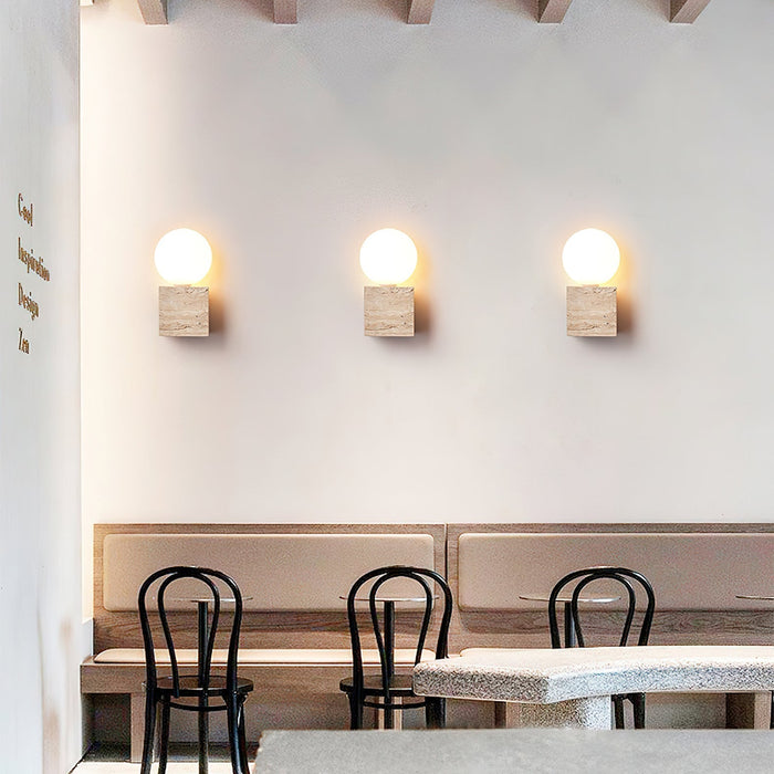Cube Stone Wall Lamp - Simprolos