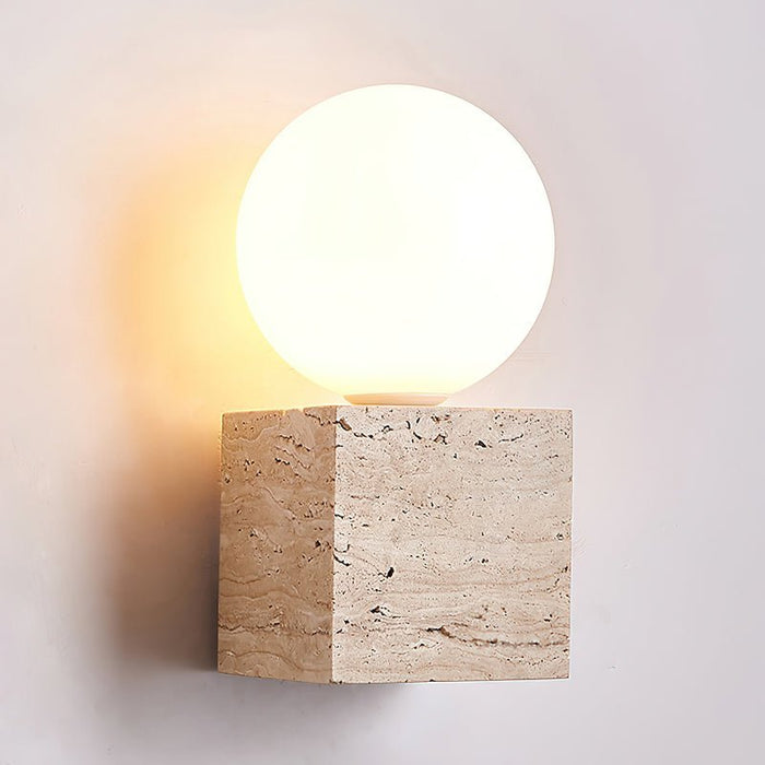 Cube Stone Wall Lamp - Simprolos