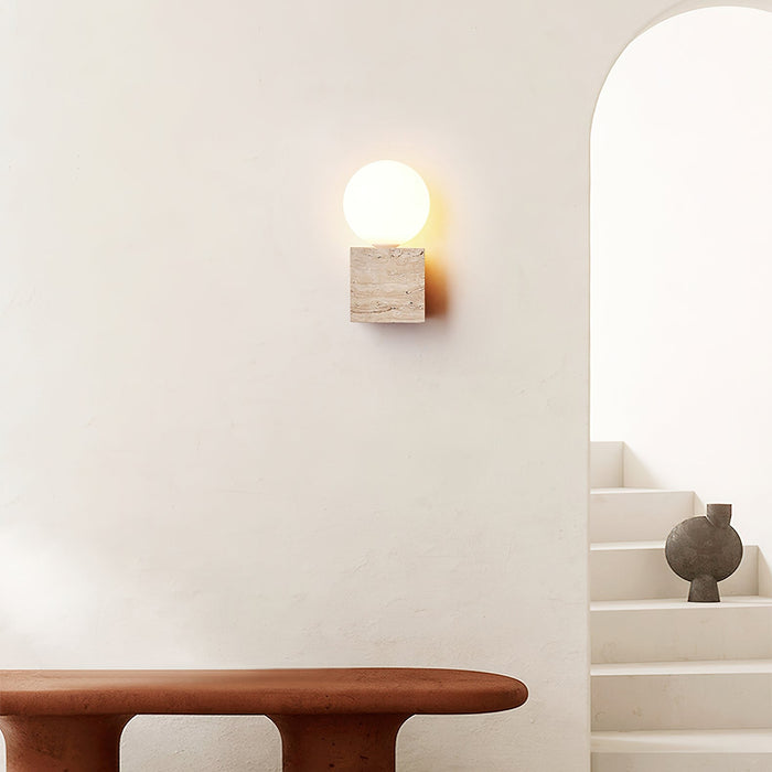 Cube Stone Wall Lamp - Simprolos