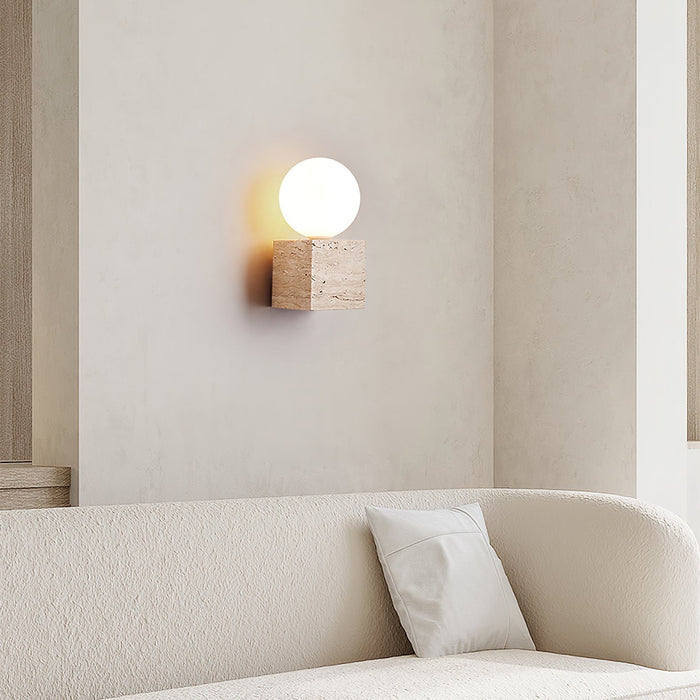 Cube Stone Wall Lamp - Simprolos