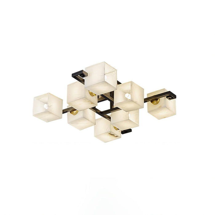 Cubist Alabaster Cluster Ceiling Lamp - Simprolos
