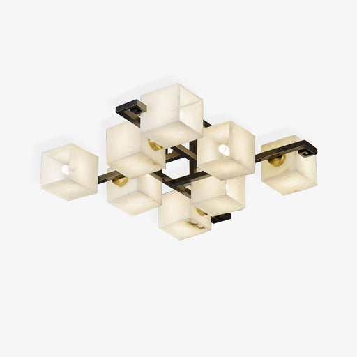 Cubist Alabaster Cluster Ceiling Lamp - Simprolos
