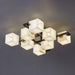 Cubist Alabaster Cluster Ceiling Lamp - Simprolos