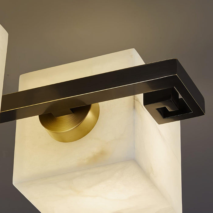 Cubist Alabaster Cluster Ceiling Lamp - Simprolos