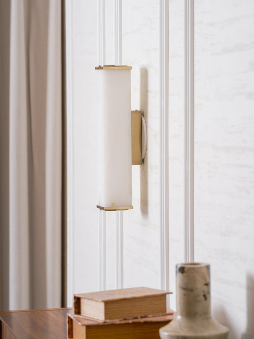 Cuboid Alabaster Wall Light - Simprolos