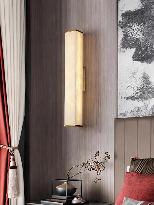 Cuboid Alabaster Wall Light - Simprolos