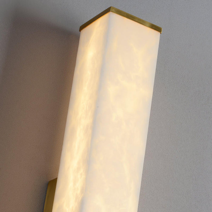 Cuboid Alabaster Wall Light - Simprolos