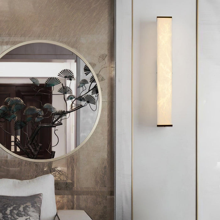 Cuboid Alabaster Wall Light - Simprolos