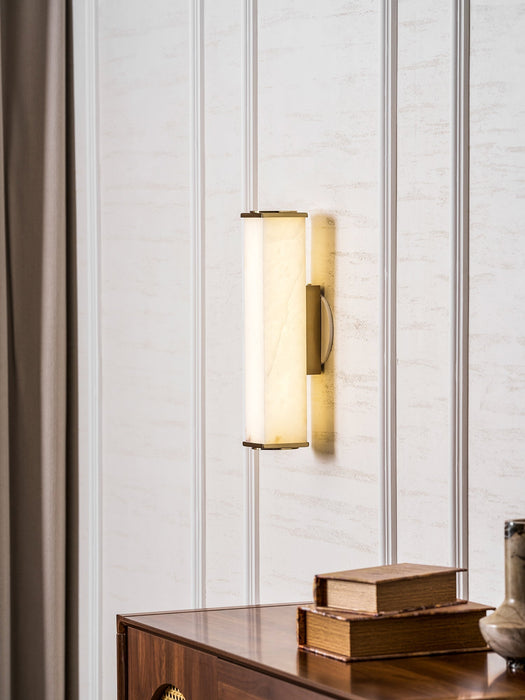 Cuboid Alabaster Wall Light - Simprolos