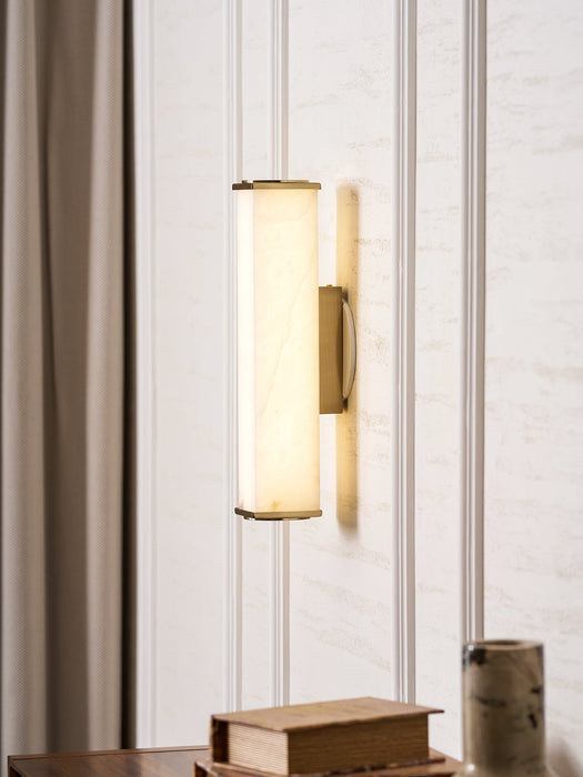 Cuboid Alabaster Wall Light - Simprolos