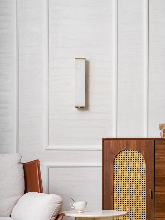 Cuboid Alabaster Wall Light - Simprolos