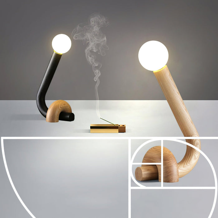 Curled Table Lamp - Simprolos