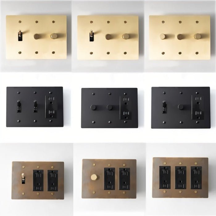 Custom Brass Light Switch (Build Your Own) - Simprolos