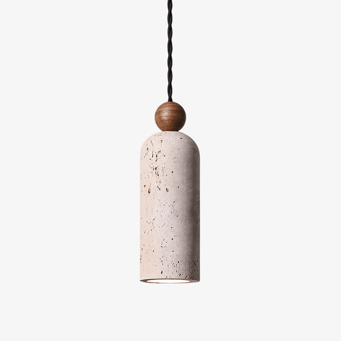 Cylinder Wood Bead Pendant Light - Simprolos