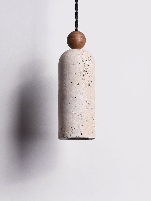 Cylinder Wood Bead Pendant Light - Simprolos