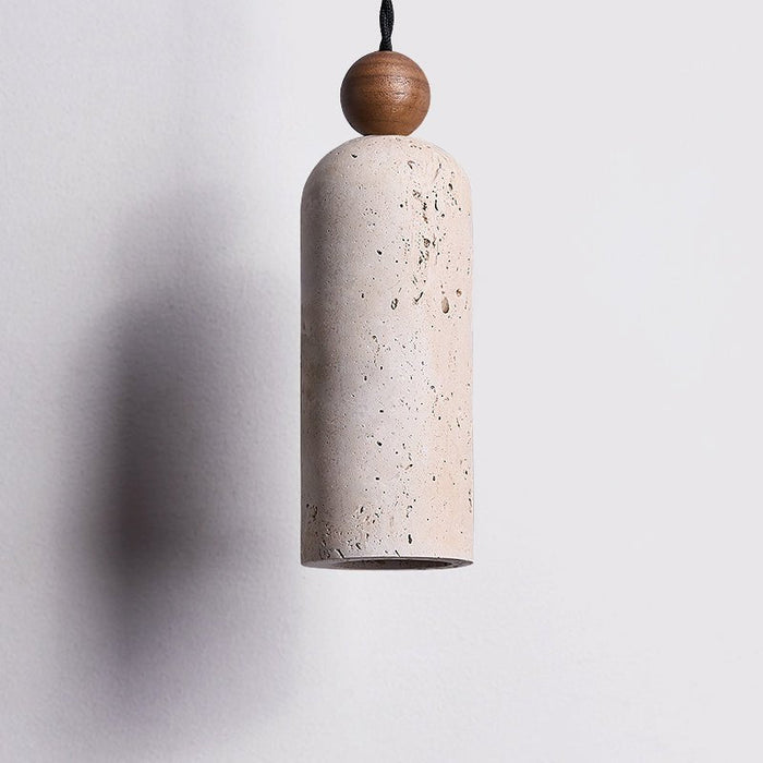 Cylinder Wood Bead Pendant Light - Simprolos