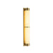 Cylindra Alabaster Brass Wall Light - Simprolos